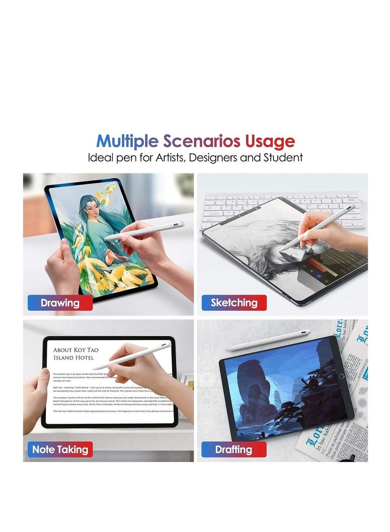 Stylus Pen for Apple iPad, iPad Pencil, Ultra High Precision  Sensitivity, Palm Rejection, Prevents False ON/Off Touch, Power Display Tilt Sensitivity, Magnetic Adsorption (2018-2020) - Image 5